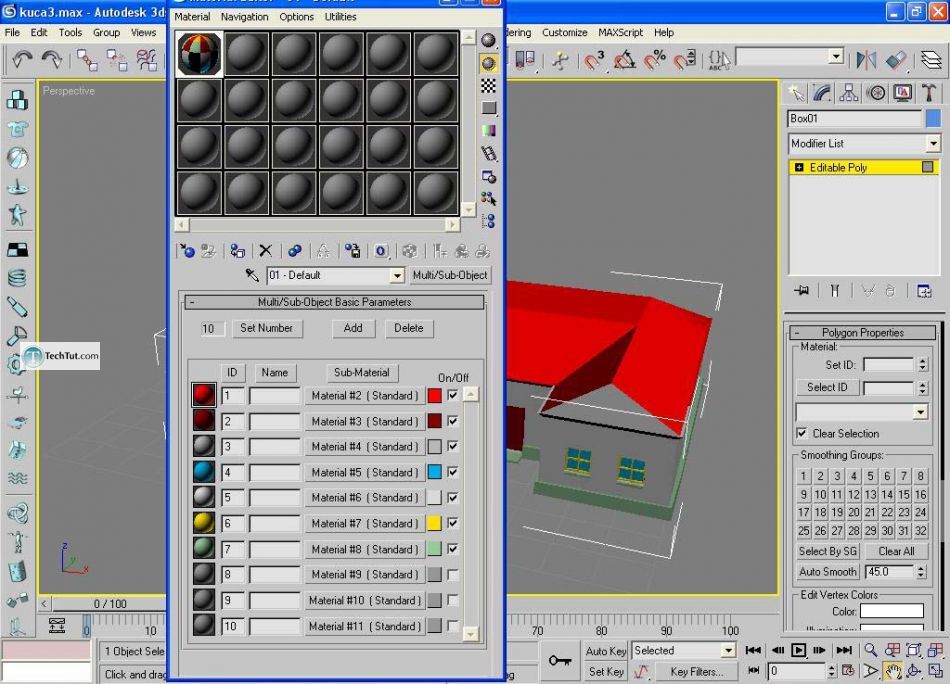 Create low poly house