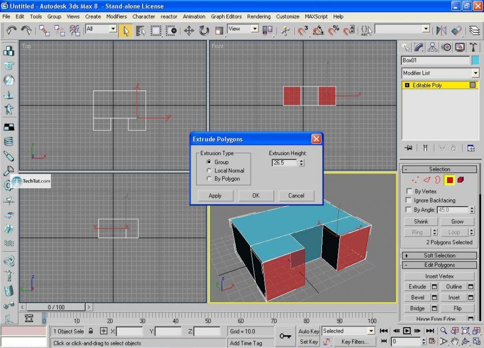 Create low poly house