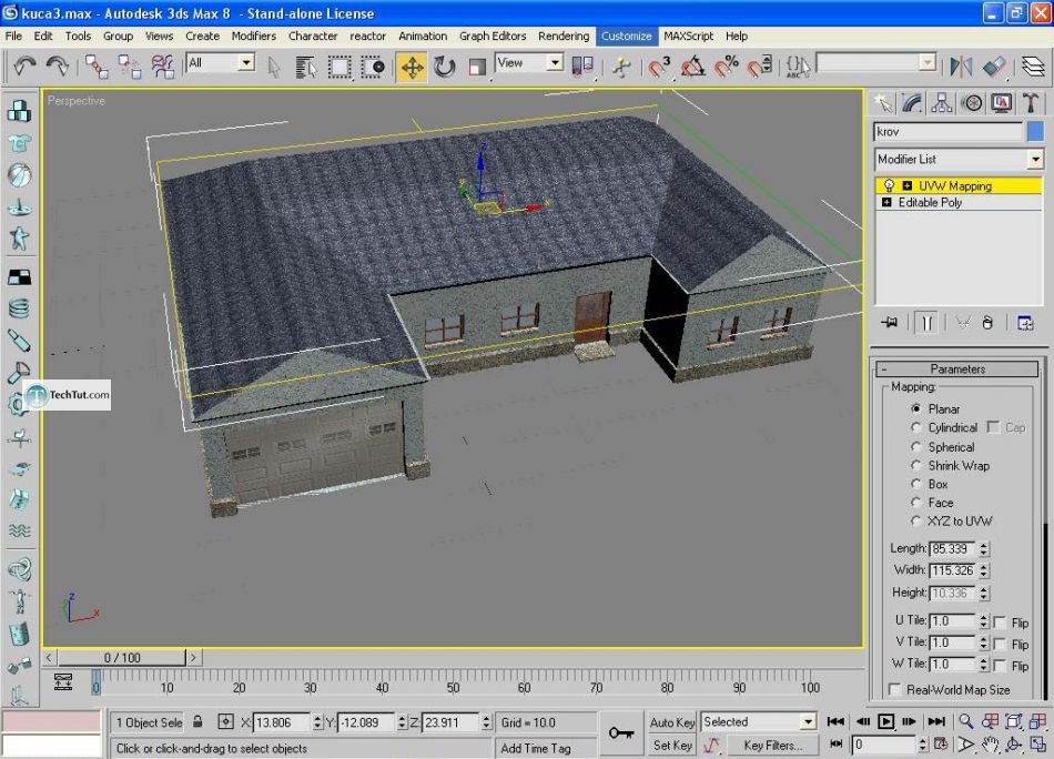 Create low poly house