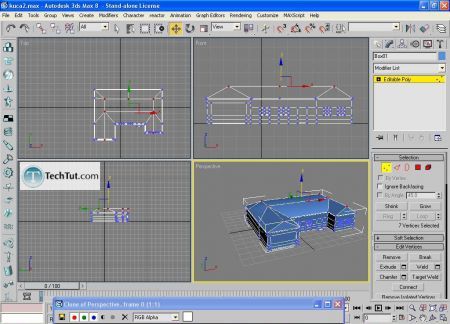 Tutorial Low poly house done in 3D max part 3 12