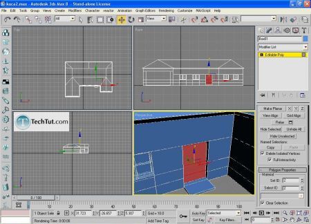 Tutorial Low poly house done in 3D max part 3 15