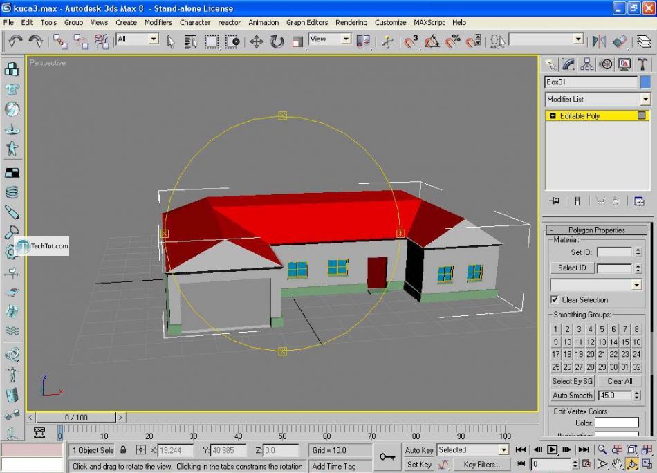 Create low poly house