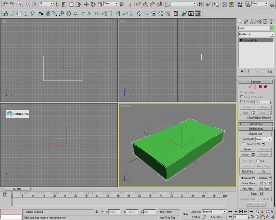 Old style double bed done in 3D max