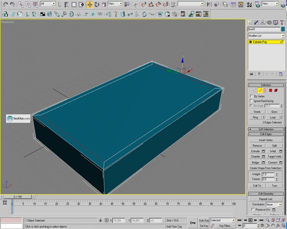 Old style double bed done in 3D max