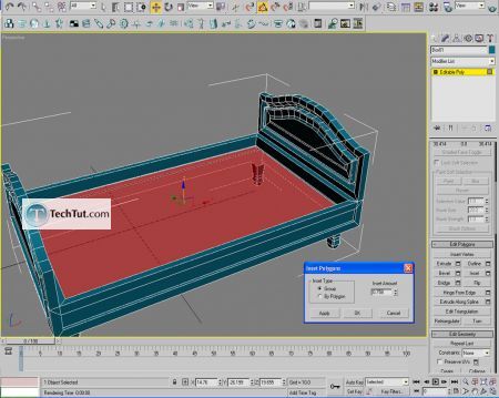 Tutorial Creating a bed in Max part 2 7