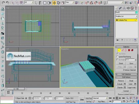 Tutorial Creating a bed in Max part 3 4