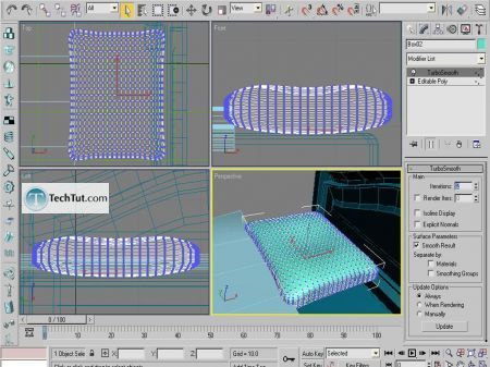 Tutorial Creating a bed in Max part 3 10