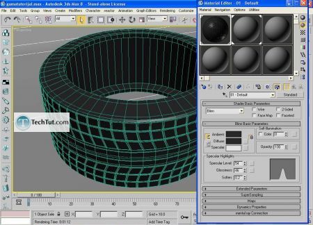 Tutorial Create rubber car tire part 2 8