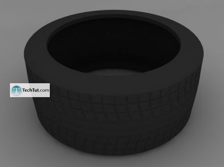 Tutorial Create rubber car tire part 2 10