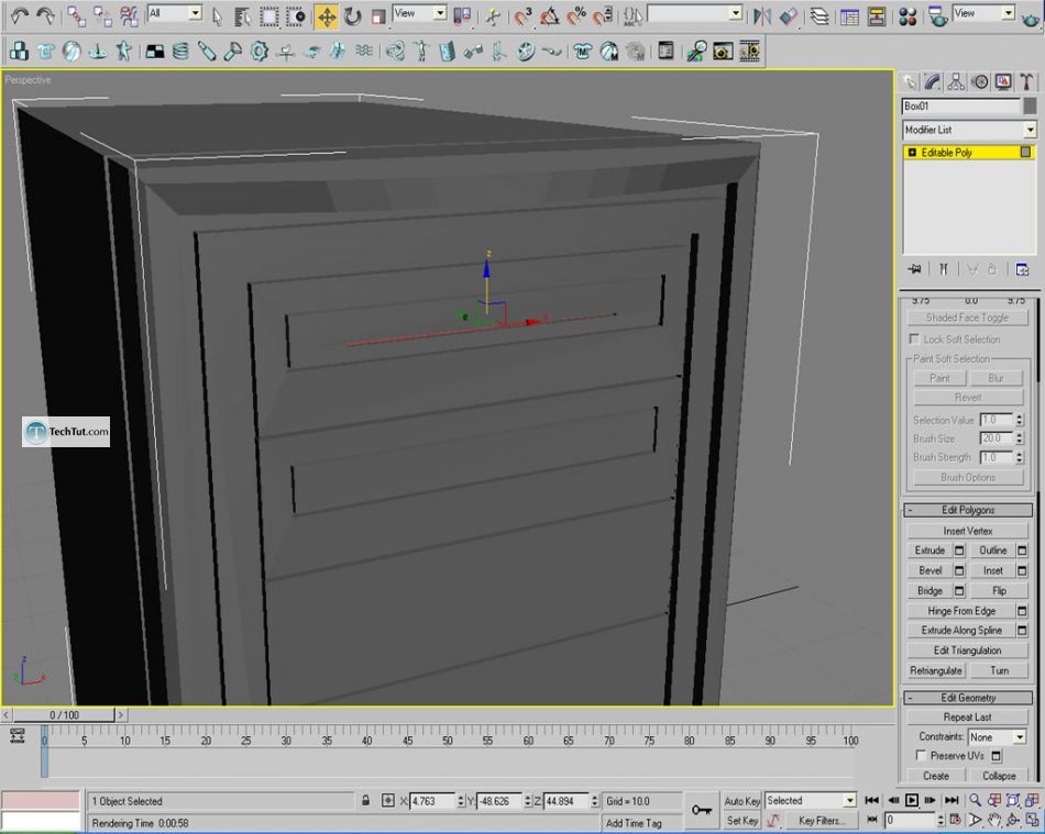 Realistic looking computer case