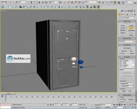 Tutorial Computer case object in 3D max part 2 11