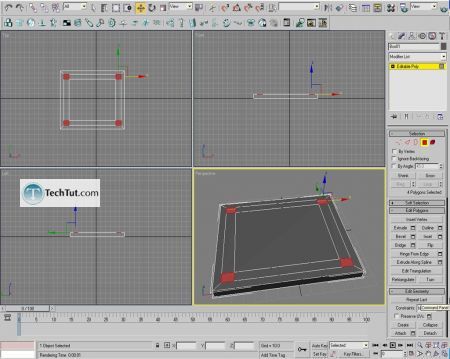 Tutorial Learn how to create table in 3D studio max 14