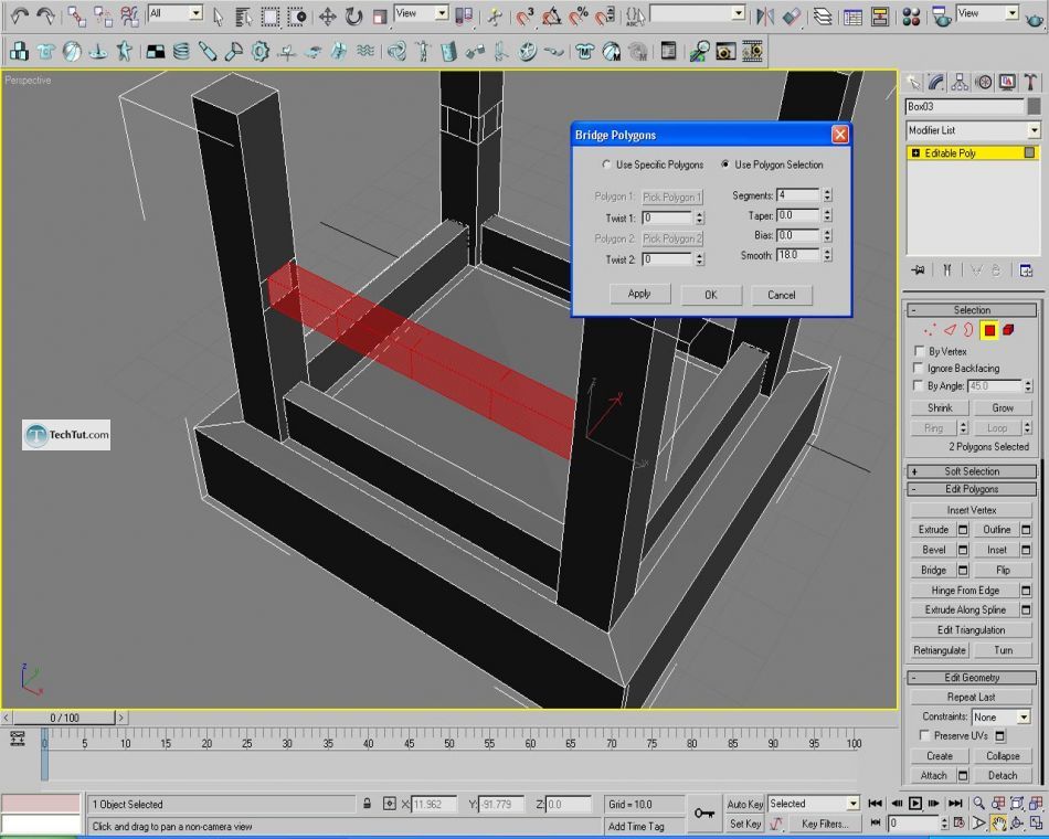 Learn how to create chair using 3D studio max