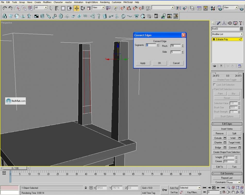 Learn how to create chair using 3D studio max