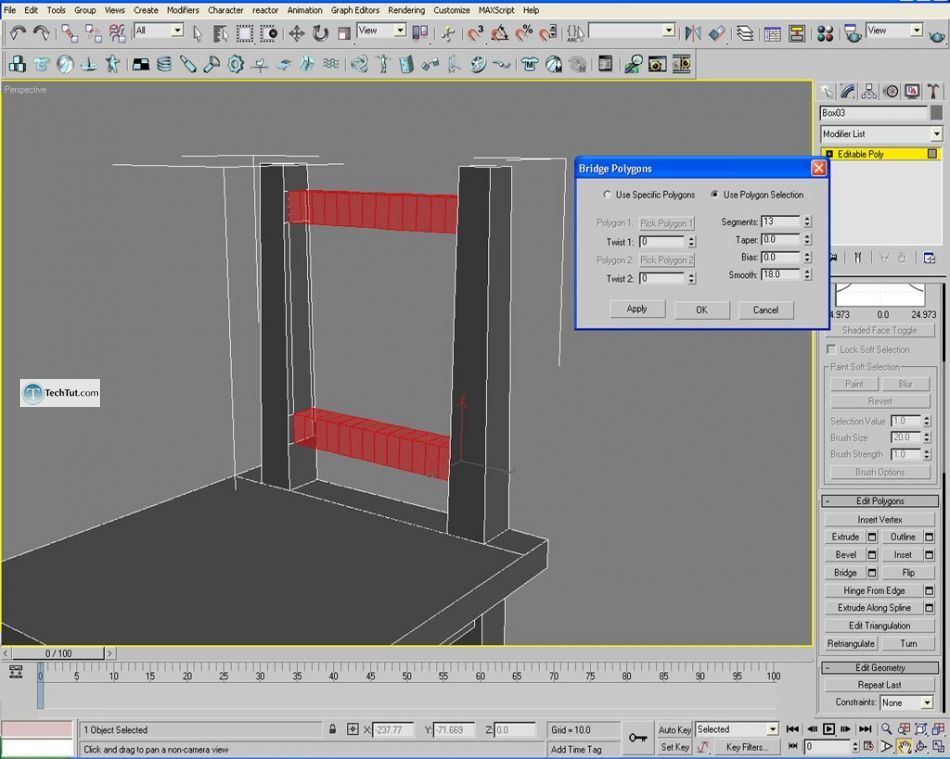 Learn how to create chair using 3D studio max