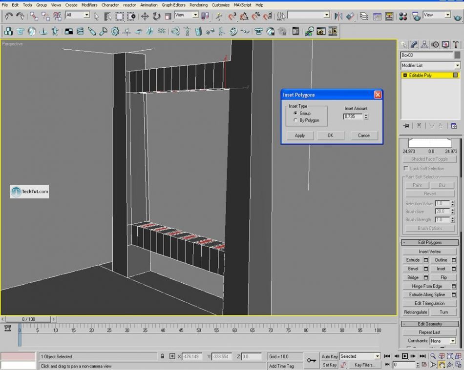 Learn how to create chair using 3D studio max