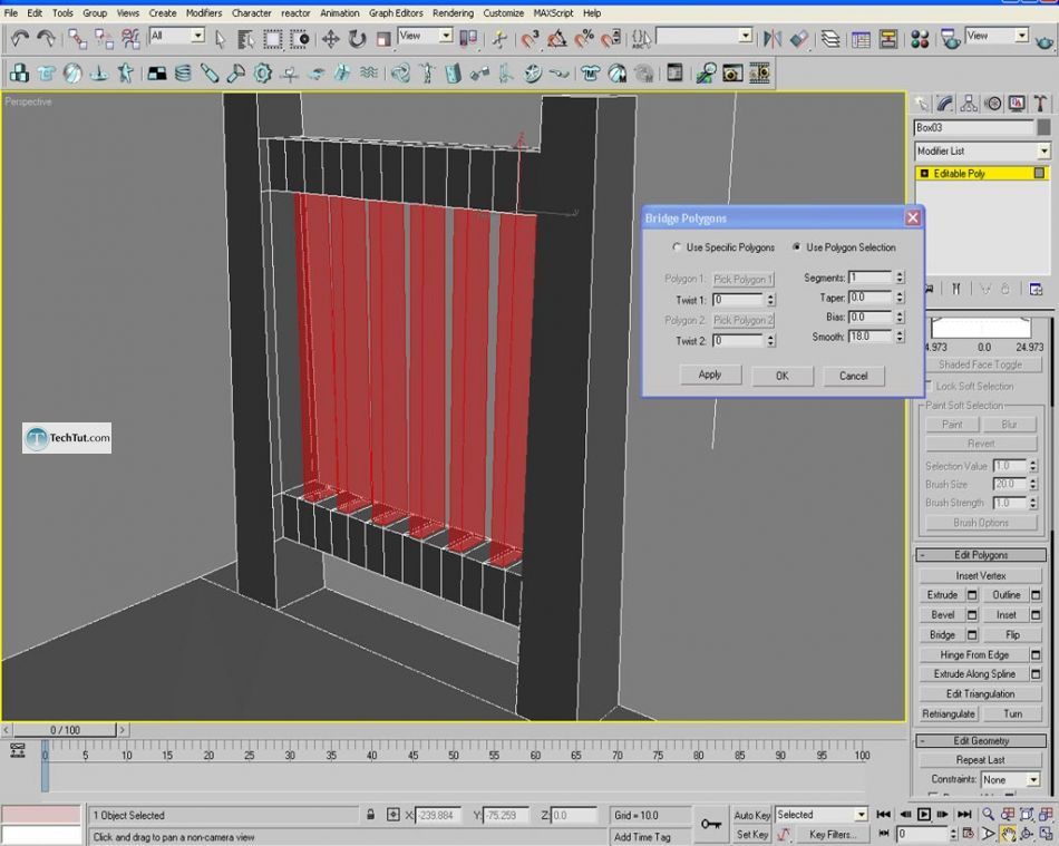 Learn how to create chair using 3D studio max