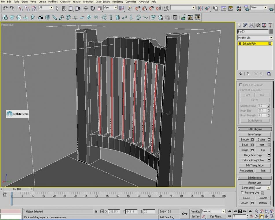 Learn how to create chair using 3D studio max