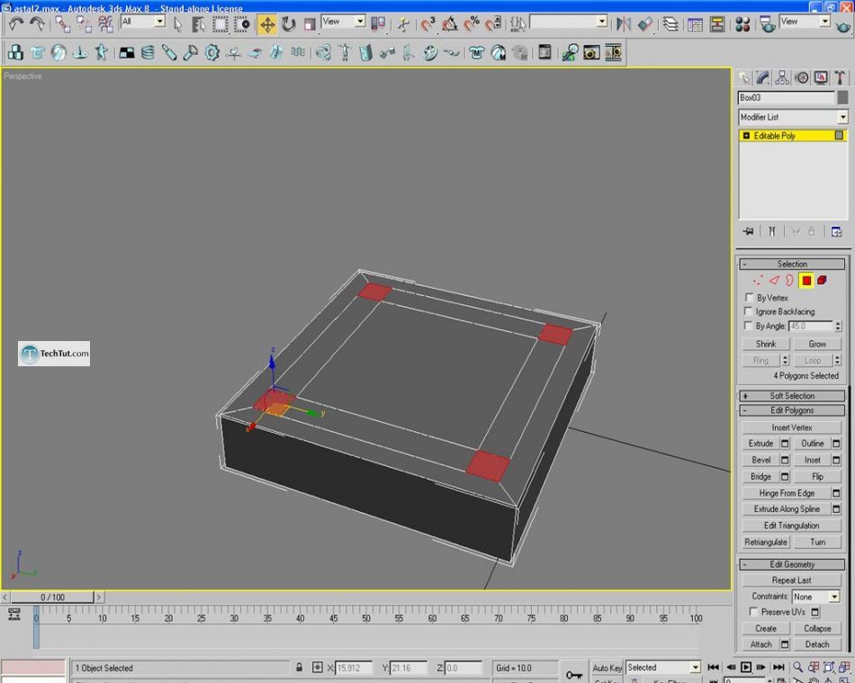 Learn how to create chair using 3D studio max