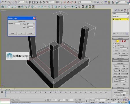 Tutorial Creating a chair object in 3D max part 1 5