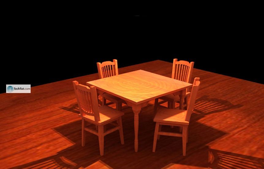 Adding wooden material to chairs and tables