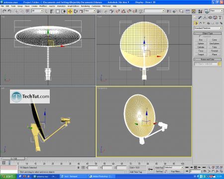 Tutorial Texturing satelite dish 1