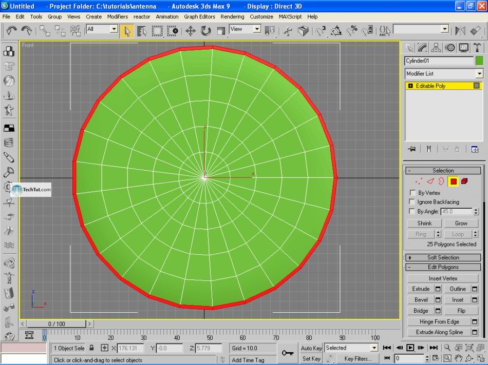 Create a realistic looking satellite dish