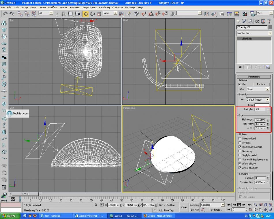 Create a realistic looking satellite dish