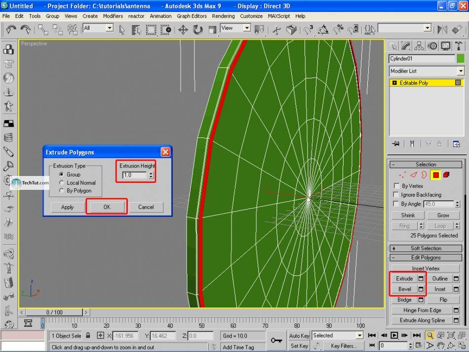 Create a realistic looking satellite dish