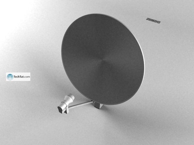 Create a realistic looking satellite dish