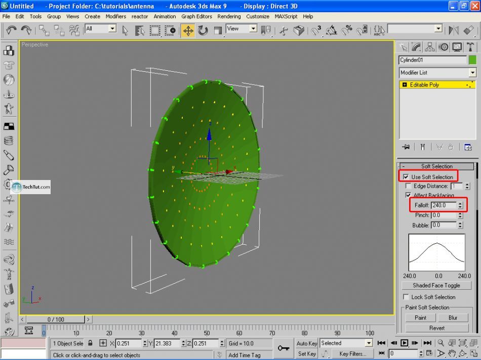 Create a realistic looking satellite dish