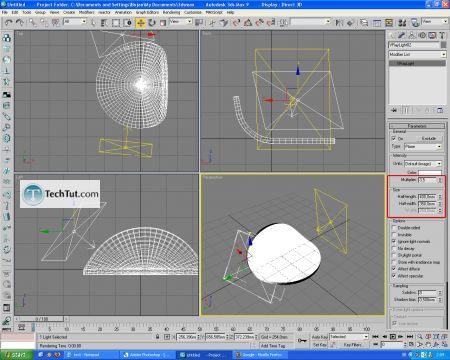 Tutorial Lighting and rendering satelite dish 4