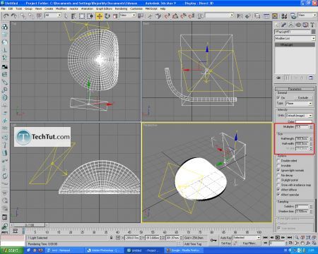 Tutorial Lighting and rendering satelite dish 5