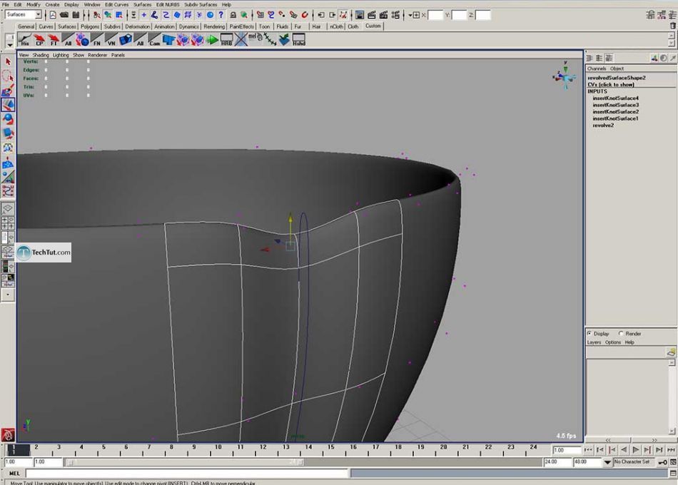 Create a coffee cup in Maya