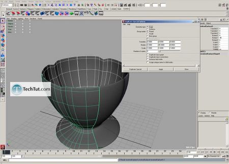 Tutorial Coffee cup model done in Maya part 2 4