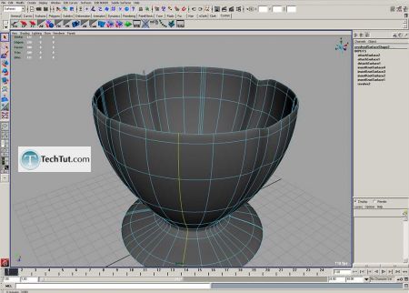 Tutorial Coffee cup model done in Maya part 2 9