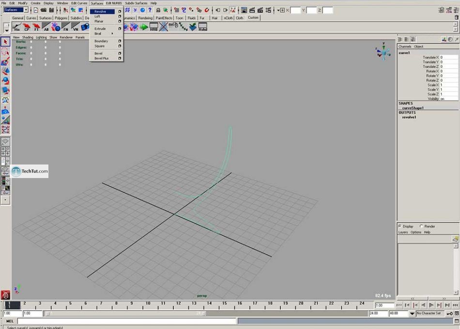 Create a coffee cup in Maya