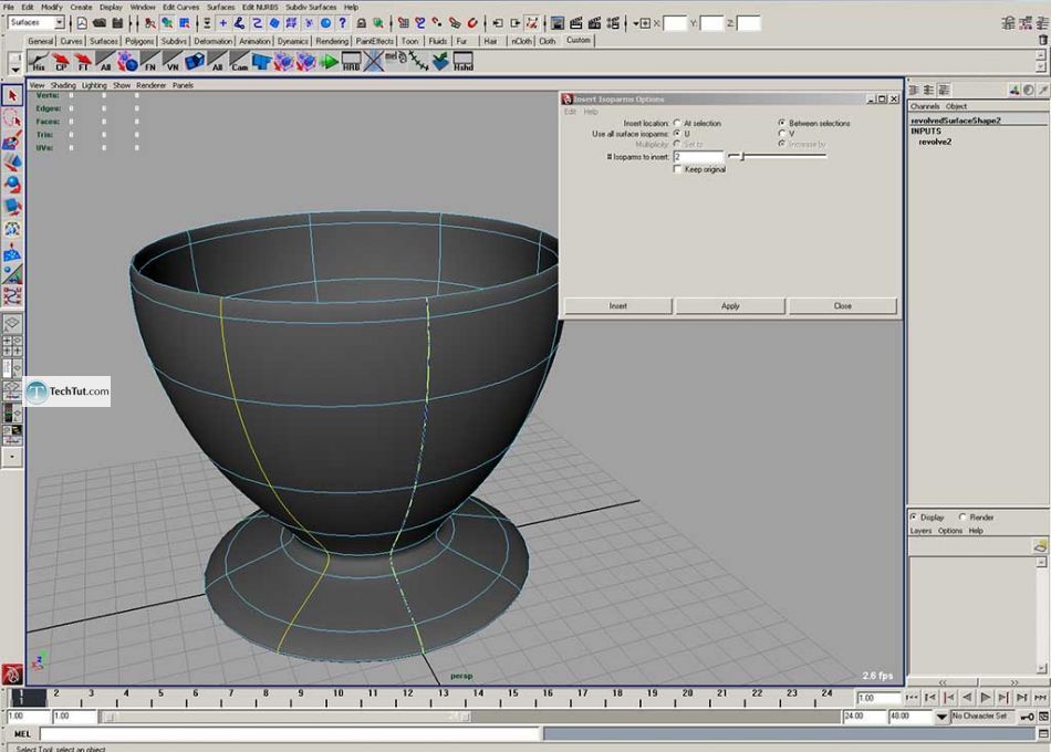 Create a coffee cup in Maya