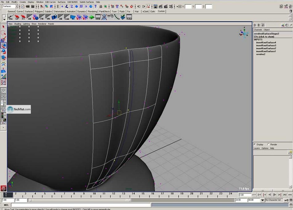 Create a coffee cup in Maya