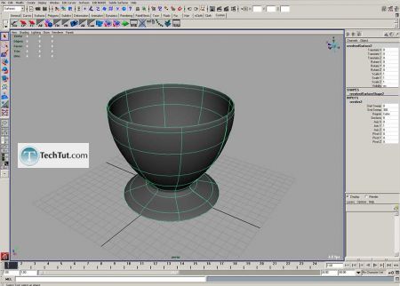 Tutorial Coffee cup model done in Maya part 1 3