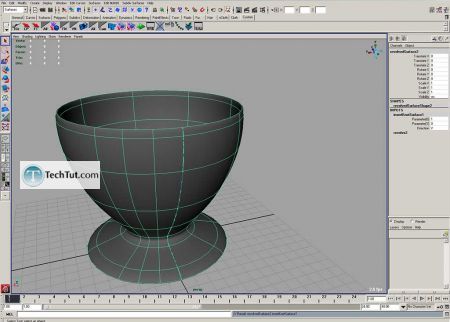 Tutorial Coffee cup model done in Maya part 1 5