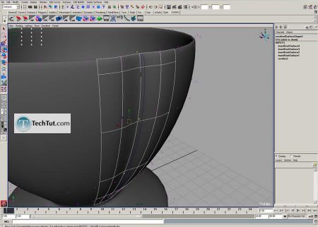 Tutorial Coffee cup model done in Maya part 1 8