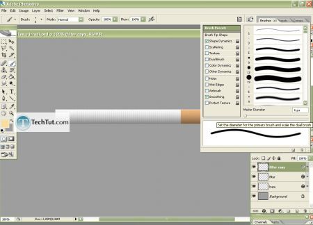 Tutorial Create Cigarrete in Adobe Photoshop part 1 16