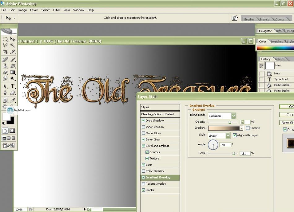 The Old Treasure Text Type in Photoshop