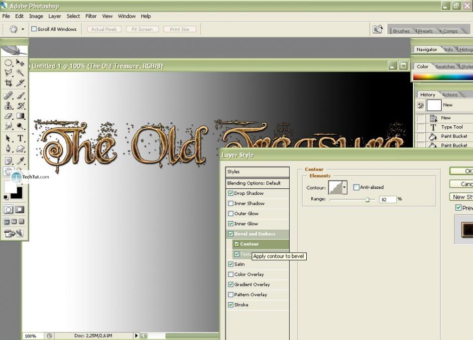 The Old Treasure Text Type in Photoshop