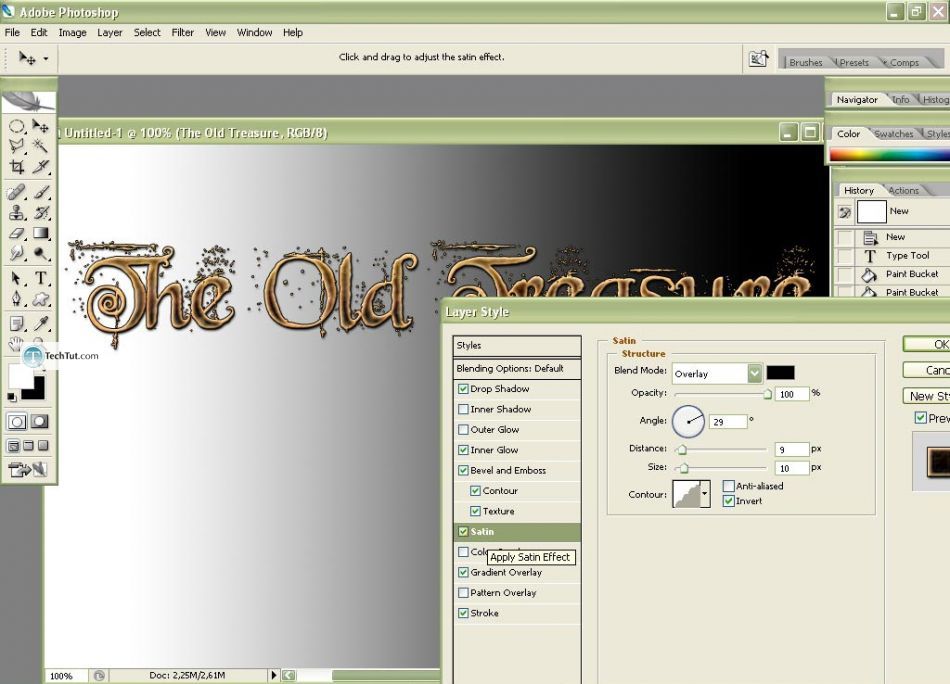 The Old Treasure Text Type in Photoshop