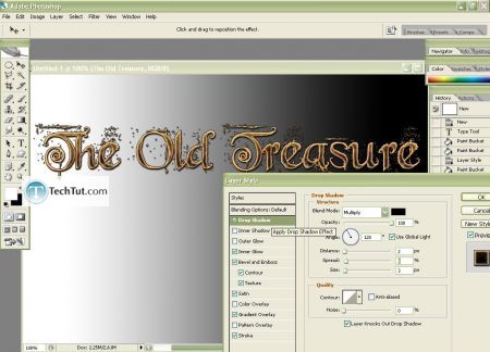 Tutorial The Old Treasure Text Effect in Photoshop 3