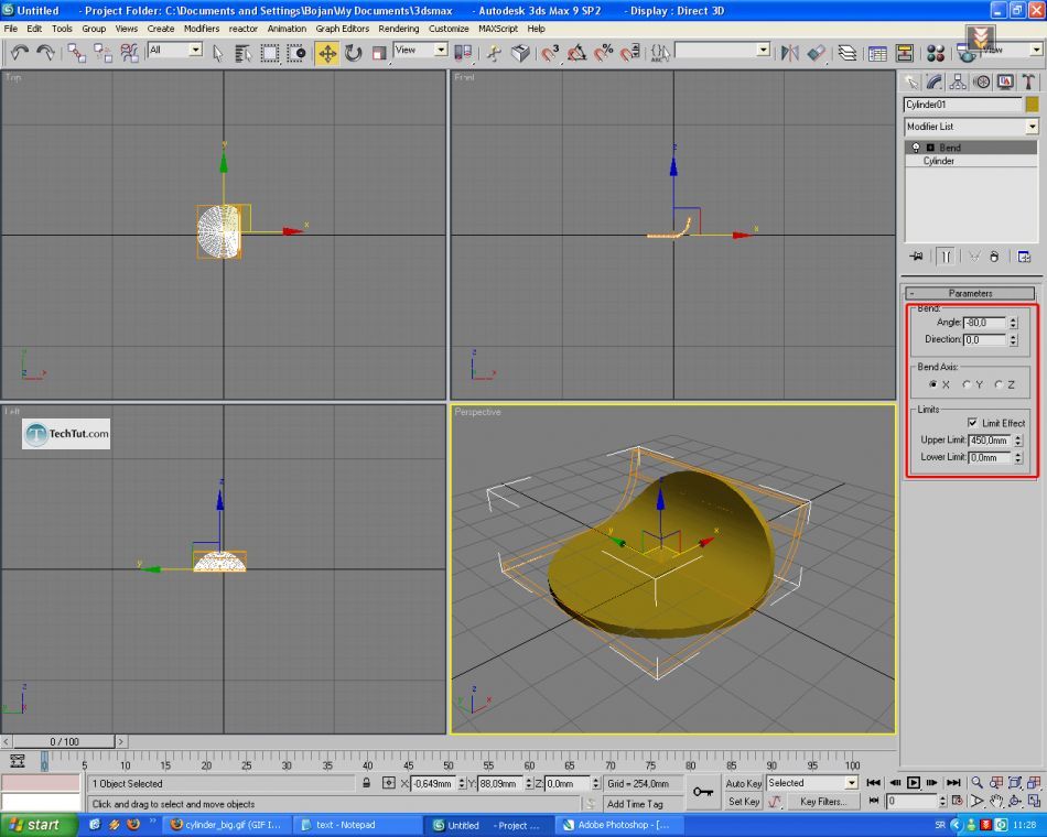 Create default scene in 3D max