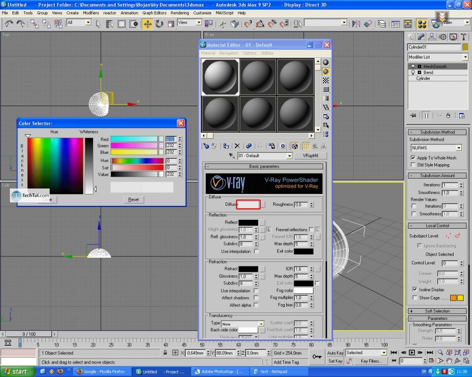 Create default scene in 3D max