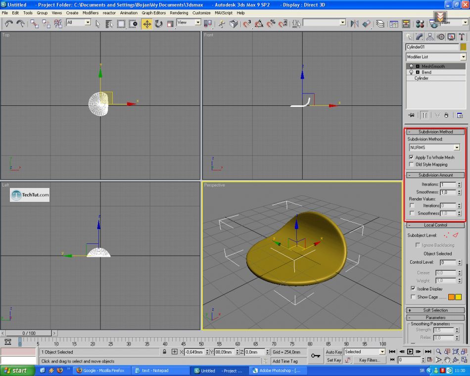 Create default scene in 3D max